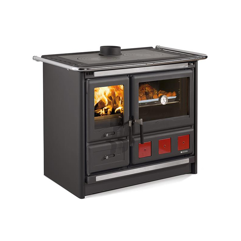 NORDICA - Cuisinière à bois ROSAXXL5.0ACIERNOIRANTHRA