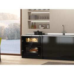 NORDICA - Cuisinière à bois VERONAXXLNOIRANTHRACITE
