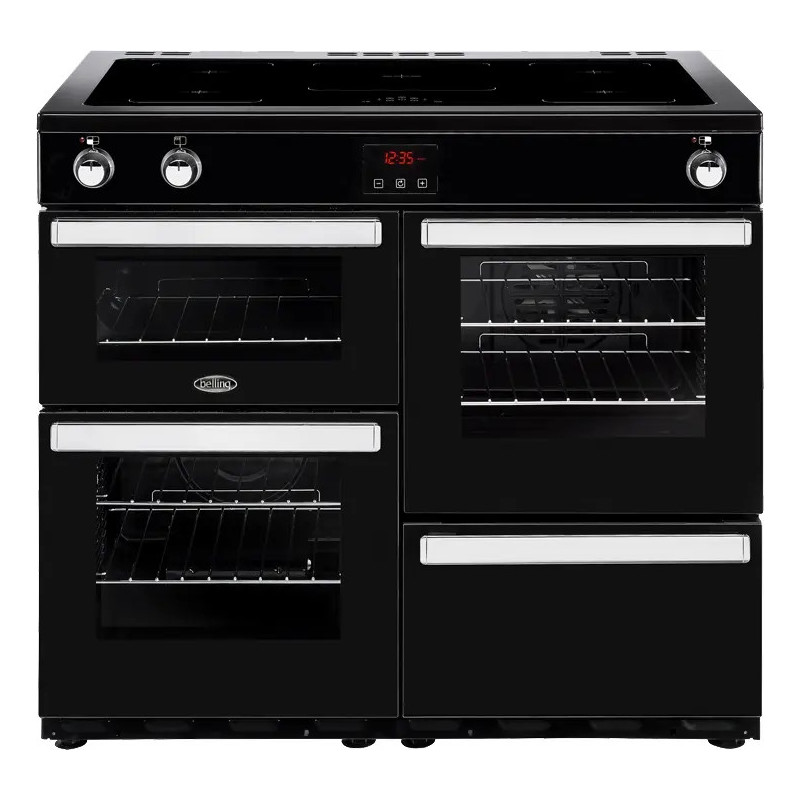 PIANO DE CUISSON COOKCENTRE LARGEUR 100CM INDUCTION NOIR