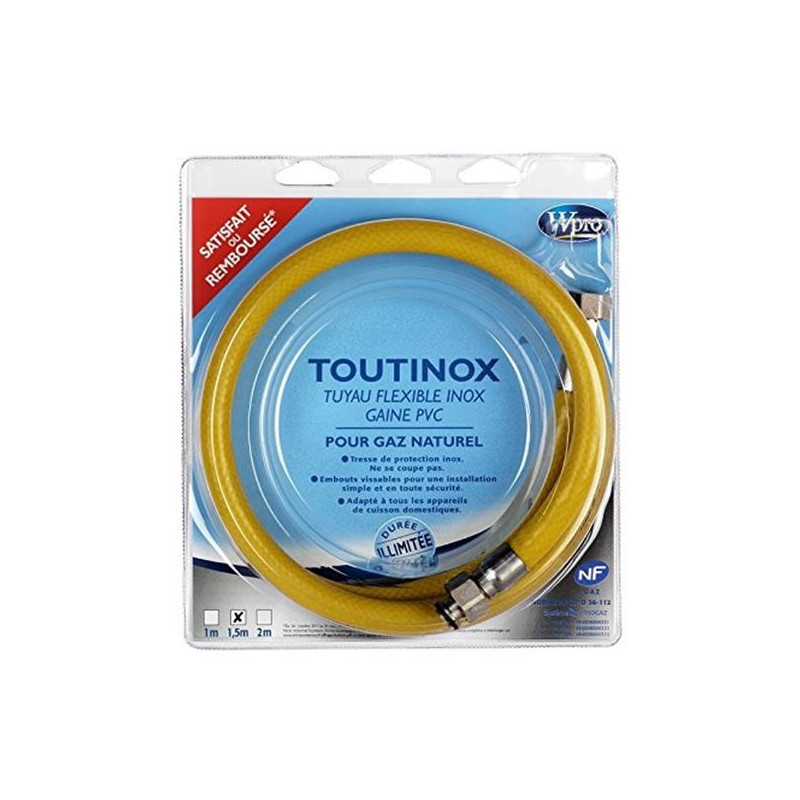 WPRO - Flexible de gaz TOUTINOX TNE150