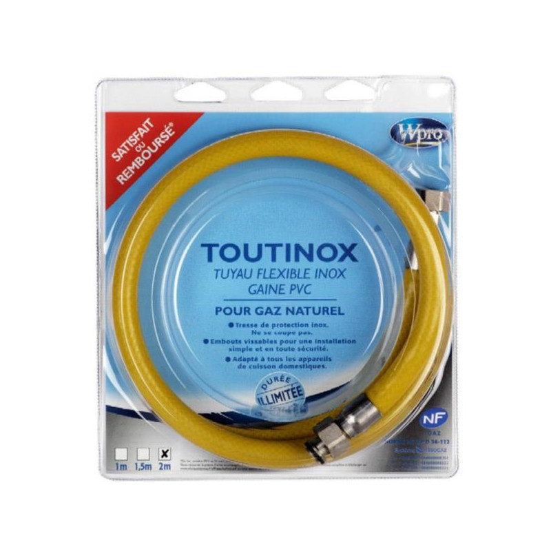WPRO - Flexible de gaz TOUTINOX TNE200