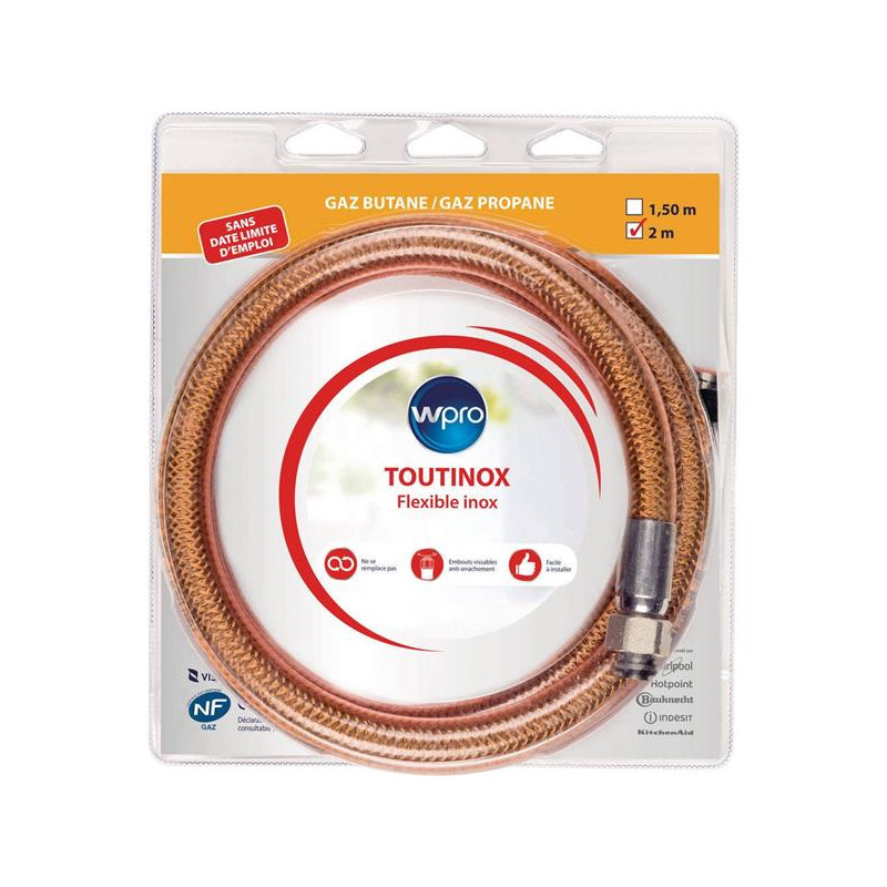 WPRO - Flexible de gaz TOUTINOX TBE200