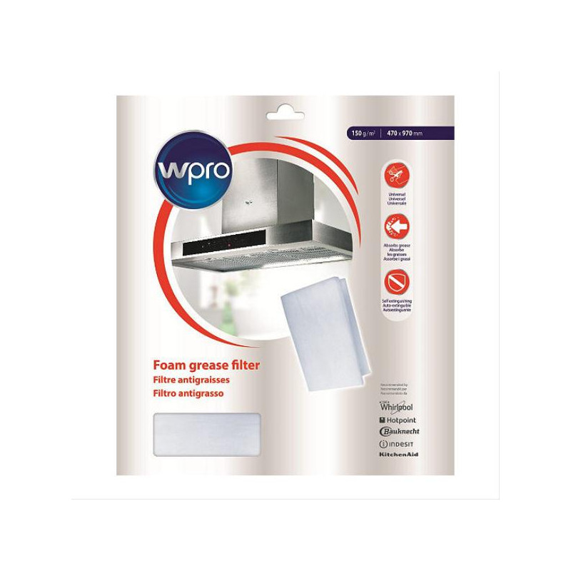 WPRO - Filtre de hotte UGF016