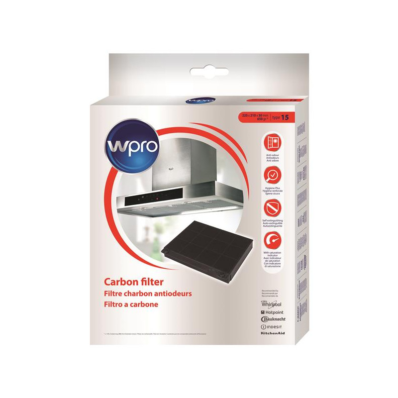 WPRO - Filtre de hotte CHF15/1