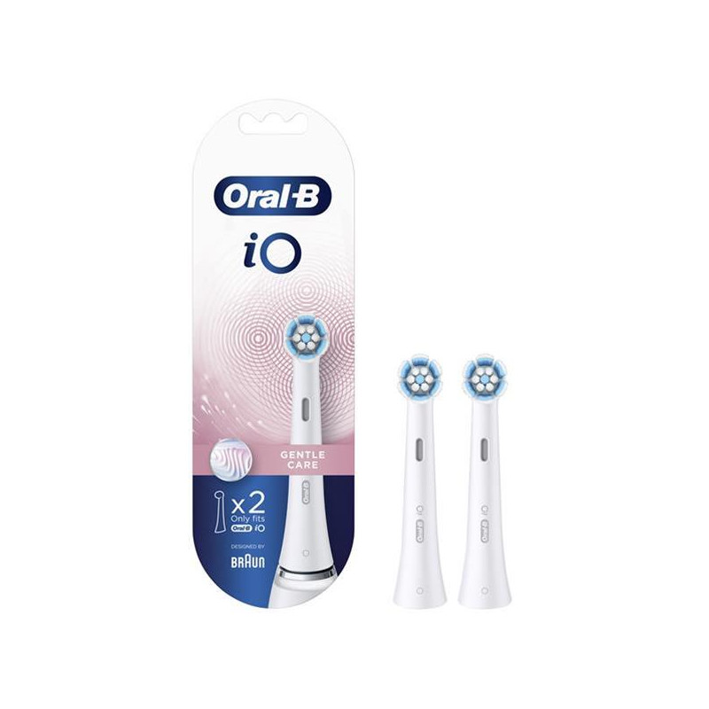 BRAUN - Brossettes (X2) Gentle Care pour brosse à dents ORAL-B IO - IOBROSSGENTLE