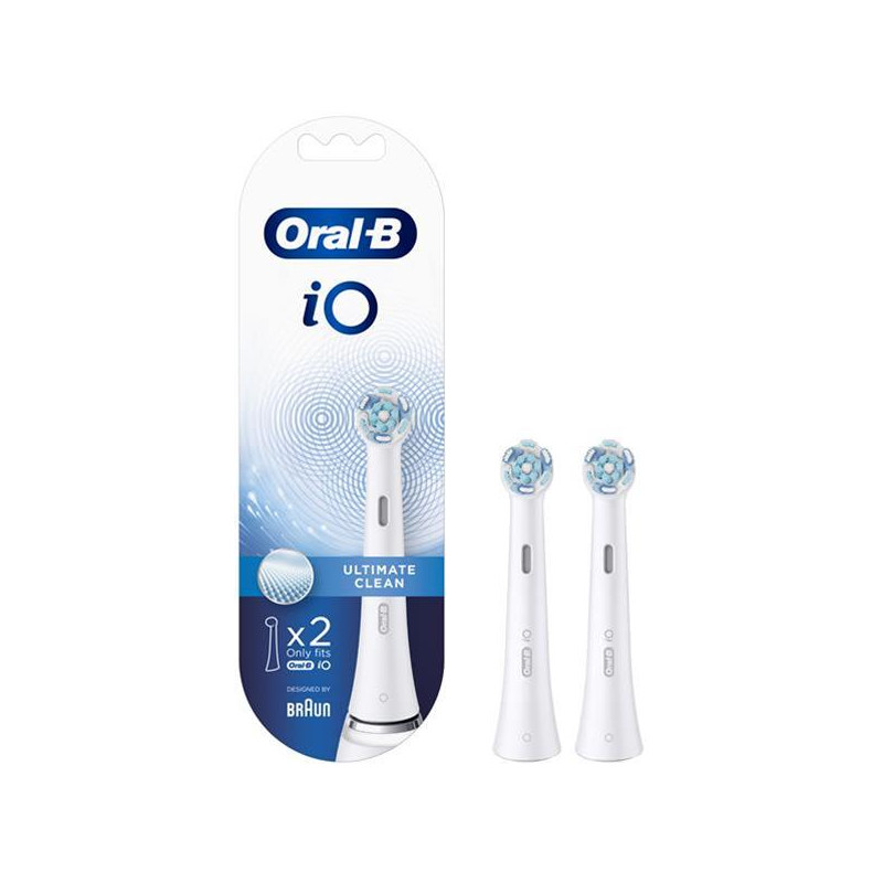 BRAUN - Lot de 2 brossettes pour brosse à dents IO - Ultimate Clean - IOBROSSULTIMA