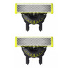 PHILIPS - Lot de 2 lames rasoir pour rasoir tondeuse OneBlade - QP420.50