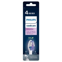 PHILIPS - Lot 4 têtes de brosse soniques - S2 Sensitives -  HX6054.10