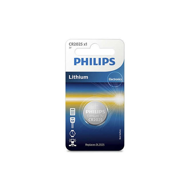 PHILIPS - Pile bouton CR2025/01B