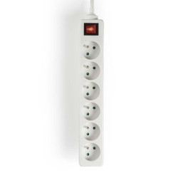 NEDIS - Bloc 6 prises avec interrupteur - EXSO615E2WT