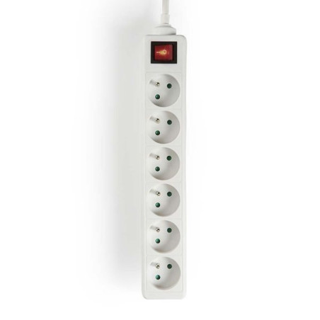 NEDIS - Bloc 6 prises avec interrupteur - EXSO615E2WT