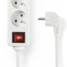 NEDIS - Bloc 6 prises avec interrupteur - EXSO615E2WT