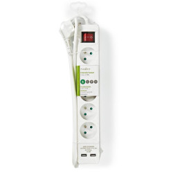 NEDIS - Bloc 5 prises avec interrupteur - EXSO515UESWT