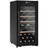 CAVE A VIN CLD40B1 41 BOUTEILLES DOUBLE ZONE NOIR PORTE VITREE