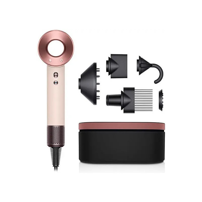 SÈCHE-CHEVEUX SUPERSONIC 1600W ÉDITION LIMITÉE OR ROSE/CÉRAMIQUE CONCENTRATEUR/DIFFUSEUR/2 EMBOUTS/PEIGNE