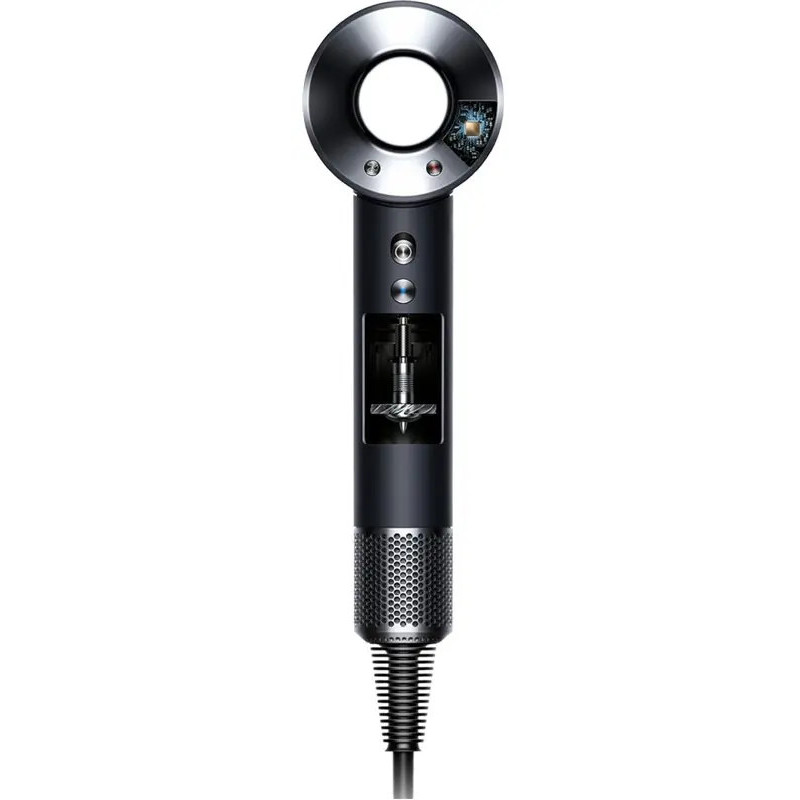 SÈCHE-CHEVEUX SUPERSONIC 1600W NOIR/NICKEL CONCENTRATEUR/DIFFUSEUR/2 EMBOUTS