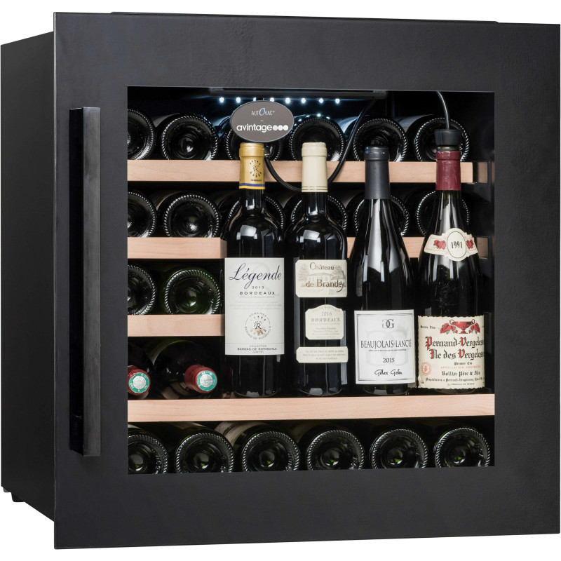 CAVE À VIN INTÉGRABLE 33 BOUTEILLES MONO-COMPARTIMENT PORTE VITRÉE