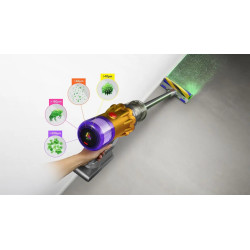 ASPIRATEUR BALAI SANS SAC V12 DETECT SLIM ABSOLUTE 21,6V 150AIRWATTS AUTONOMIE 60MN