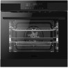 FOUR MULTIFONCTIONS CATALYSE 77L DIGITAL LED BLANC RAILS TÉLESCOPIQUES AIRFRY SOFT CLOSE BLACK INOX