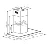 HOTTE MURALE BOX AMICA  AH2439 VERRE NOIR/INOX