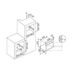 FOUR MULTIFONCTIONS GAZ CATALYSE 60L CLASSE A BLANC