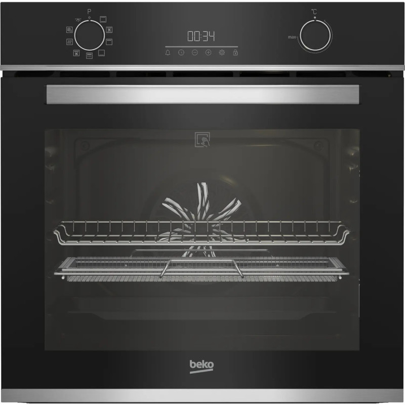 FOUR MULTIFONCTIONS PYROLYSE 72L CLASSE A+ NOIR/INOX