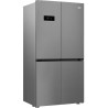 RÉFRIGÉRATEUR 4 PORTES 376+196L CLASSE E 182X91CM INOX