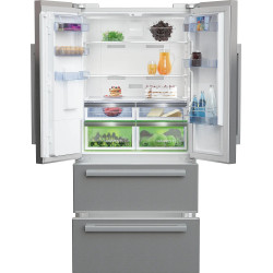 RÉFRIGÉRATEUR 2 PORTES+2 TIROIRS 387+152L INOX