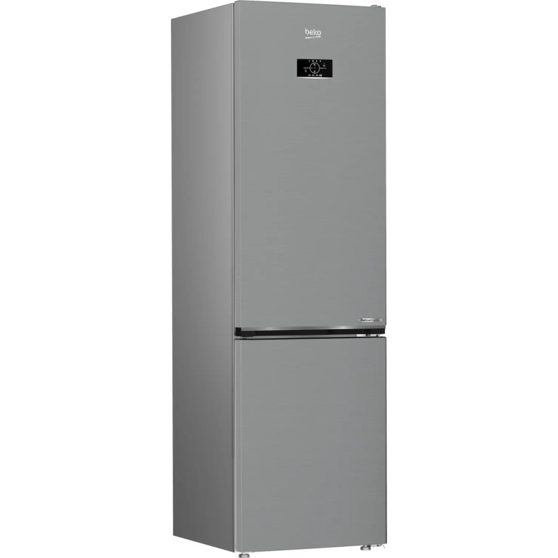 RÉFRIGÉRATEUR COMBINÉ 340+135L CLASSE D 187X70CM MÉTAL BROSSÉ