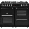 PIANO DE CUISSON KENSINGTON LARGEUR 100CM MIXTE NOIR