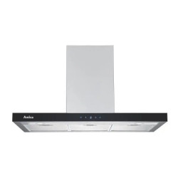 HOTTE MURALE BOX AMICA  AH2439 VERRE NOIR/INOX