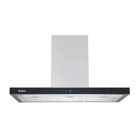 HOTTE MURALE BOX AMICA  AH2439 VERRE NOIR/INOX