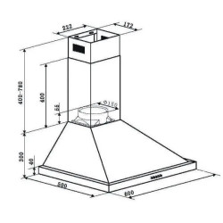 HOTTE DECO AMICA AH3419 L90