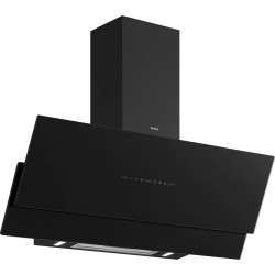 HOTTE MURALE INCLINÉE 90CM 594M3/H GESTURE CONTROL CLASSE A++ FILTRES À CHARBON INCLUS