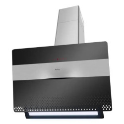 HOTTE INCLINÉE 701M3/H LARGEUR 90CM NIR/INOX