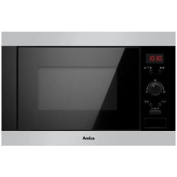 FOUR MICRO-ONDES INTÉGRABLE COMBINÉ 25L NICHE 38CM INOX/VERRE NOIR