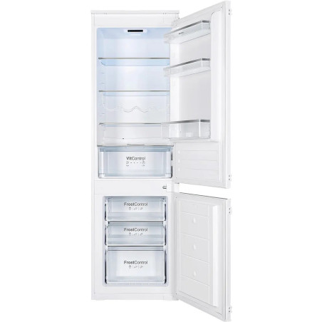 RÉFRIGÉRATEUR INTÉGRABLE COMBINÉ 195+75L CLASSE E NICHE 178CM GLISSIÈRES