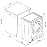 LAVE-LINGE INTÉGRABLE 8KG 1400T CLASSE A