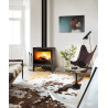 POÊLE À BOIS LEMAN 8kW ACIER NOIR