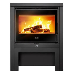 POÊLE À BOIS HAUT LEMAN 8kW ACIER