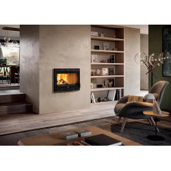 INSERT BOIS AURORE PLUS 70 TURBO 8kW ANTHRACITE