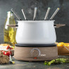 APPAREIL À FONDUE INOX 2L 1500W POIGNÉES COOL TOUCH BASE ET POIGNÉES IMITATION BOIS THERMOSTAT RÉGLABLE