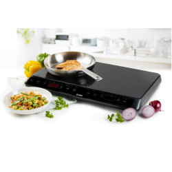 RÉCHAUD INDUCTION 2 FOYERS 3500W NOIR