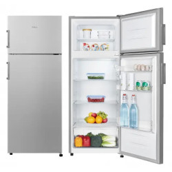 REF 2P AMICA AF7202S SILVER 
Dégivrage automatique 
Porte réversible 
Bac à fruits et légumes : 1
Clayettes verre