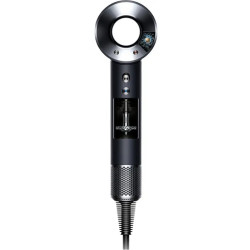 SÈCHE-CHEVEUX SUPERSONIC 1600W NOIR/NICKEL CONCENTRATEUR/DIFFUSEUR/2 EMBOUTS