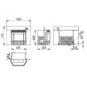 INSERT PELLETS 20510 ECO-I ANTHRACITE PORTE NOIR