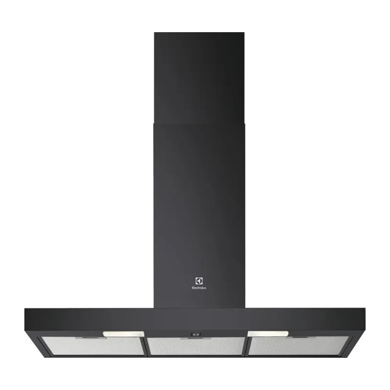 HOTTE MURALE BOX 600M3H CLASSE C LARGEUR 90CM NOIR