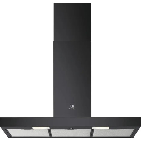 HOTTE MURALE BOX 600M3H CLASSE C LARGEUR 90CM NOIR