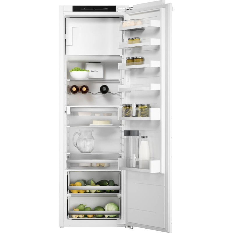 RÉFRIGÉRATEUR INTÉGRABLE 1 PORTE 288L+29L CLASSE E NICHE 178CM GLISSIÈRES