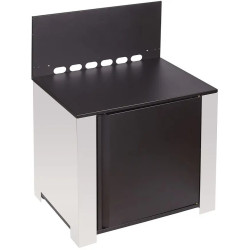 MEUBLE MODULO PLANCHA NOIR ET INOX